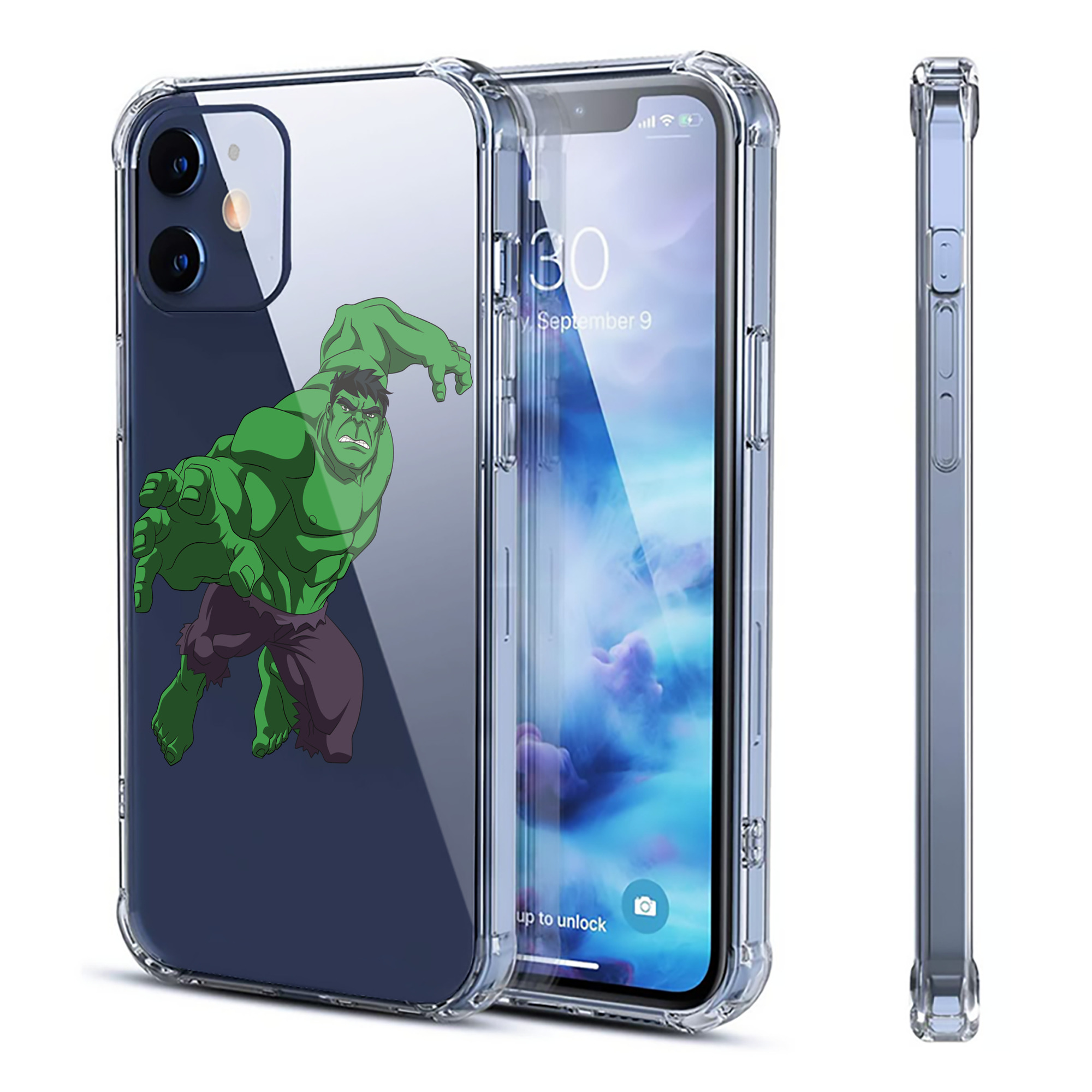（画像用） アベンジャーズ The Avengers 【iPhone 12シリーズ対応】透明スマホケース（クリアソフトケース）